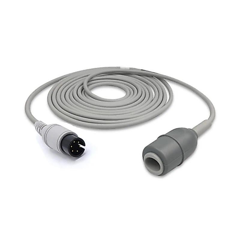 【QJ】AAMI Generic IBP Transducer Cable Adapter 6-Pin for Mindray, Edan, Zoll, Spacelabs, Dixtal, Edwa
