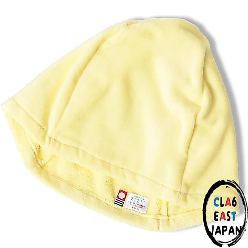 [ENTRAMBI] Japanese Made Sauna Hat - Imabari Towel Sauna Cap for Women - Large - Black