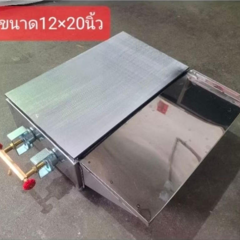 เตาขนมบ้าบิ่น,12×20นิ้วเตาขนมเบื้อง,เตาขนมโตเกียว(2ท่อพร้อมถาดวางขนม)แถมสูตรโตเกียวเตาทำขนมปังปิ้งเนยกระเทียมทำเครปได้