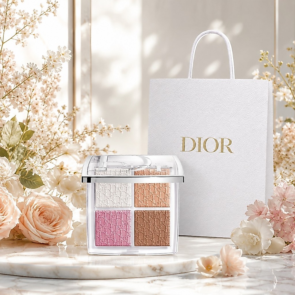 [แท้ 100%]🚚 Dior Backstage Glow Palette พาเลทไฮไลท์+บลัช 4สี ฉ่ำโกลว์ งานผิวเรืองแสง แต่งหน้าทุกวัน สินค้าใหม่
