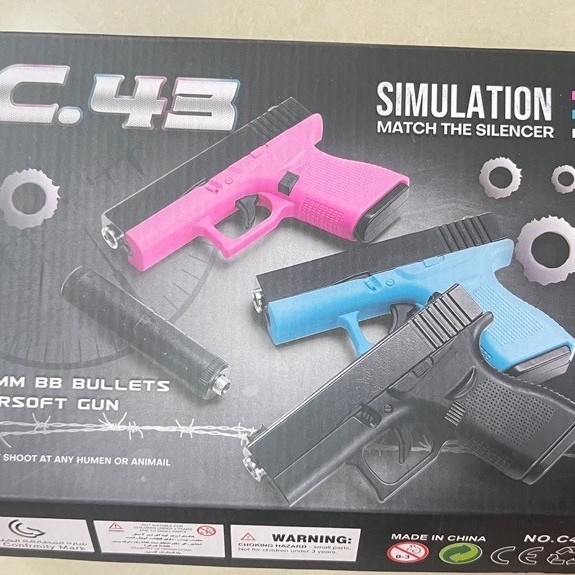 (GLOCK) พกพารุ่น 43 ขนาด 9×19 มม. แบบอัลตราโลหะ จำลอง AUSTRIA
