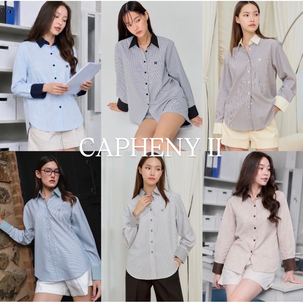 [ส่งด่วน] marr.raiment | Capheny II Shirt [เฉพาะเสื้อเชิ้ตลายทาง]