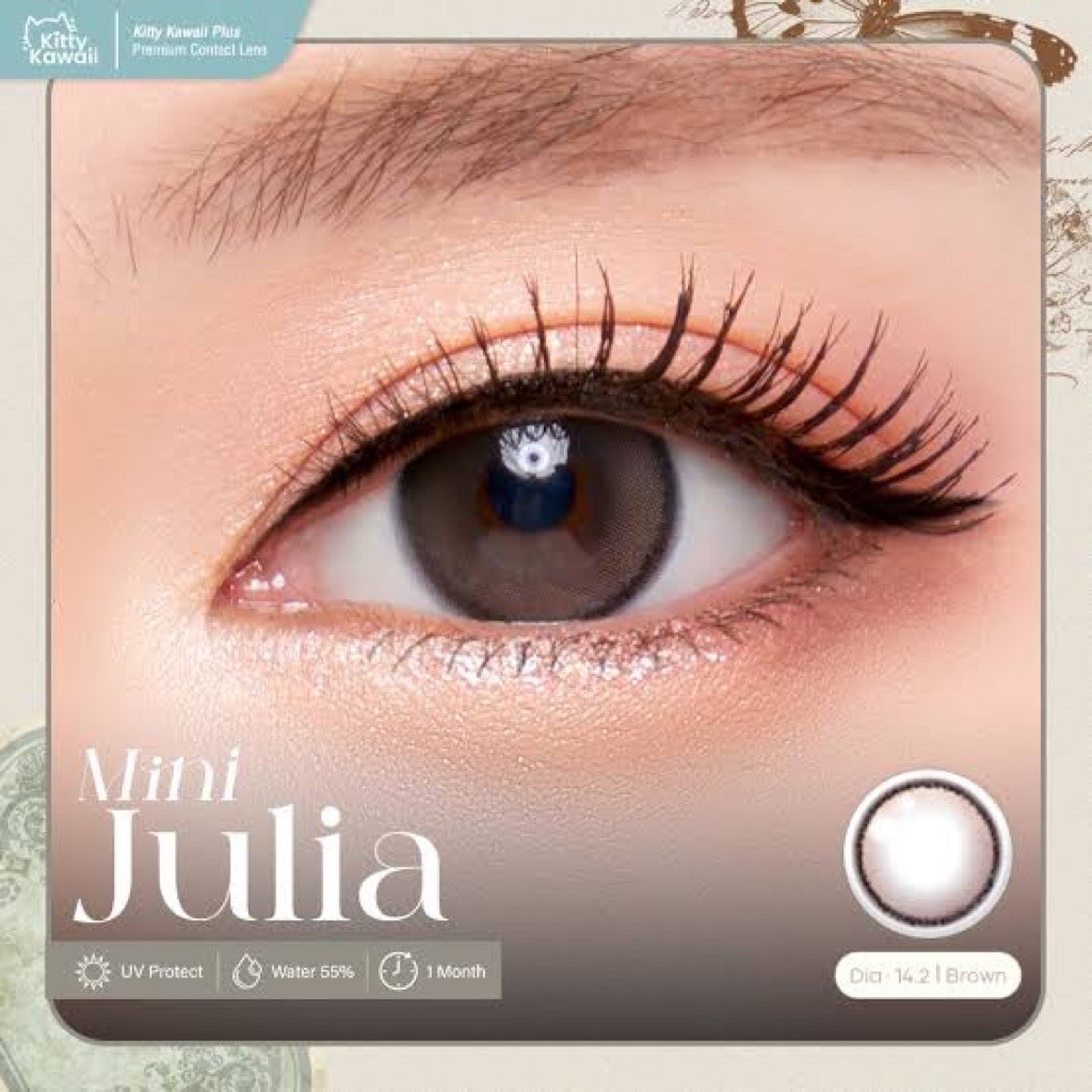 คอนเเทคเลนส์ kitty kawaii mini julia brown (14.2)