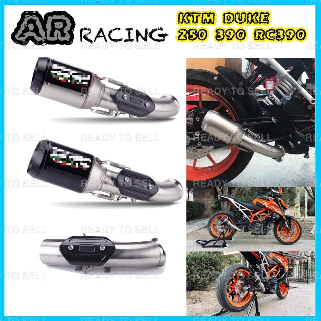 ชุดท่อAR Racing คาร์บอนแท้ KTM DUKE 250 390 RC390