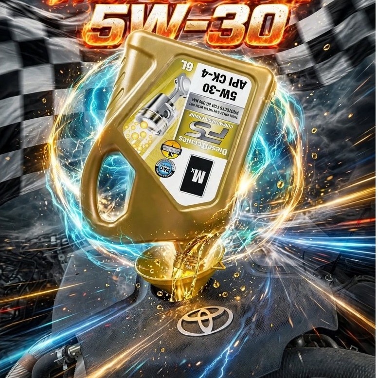 Mx Oils น้ำมันเครื่อง รถยนต์ Mx ยี่ห้อ เอ็มเอ๊กซ์ สังเคราะห์ 100% (PAO)ดีเซล 5W-30 FS ขนาด 6+1 = 7 ล
