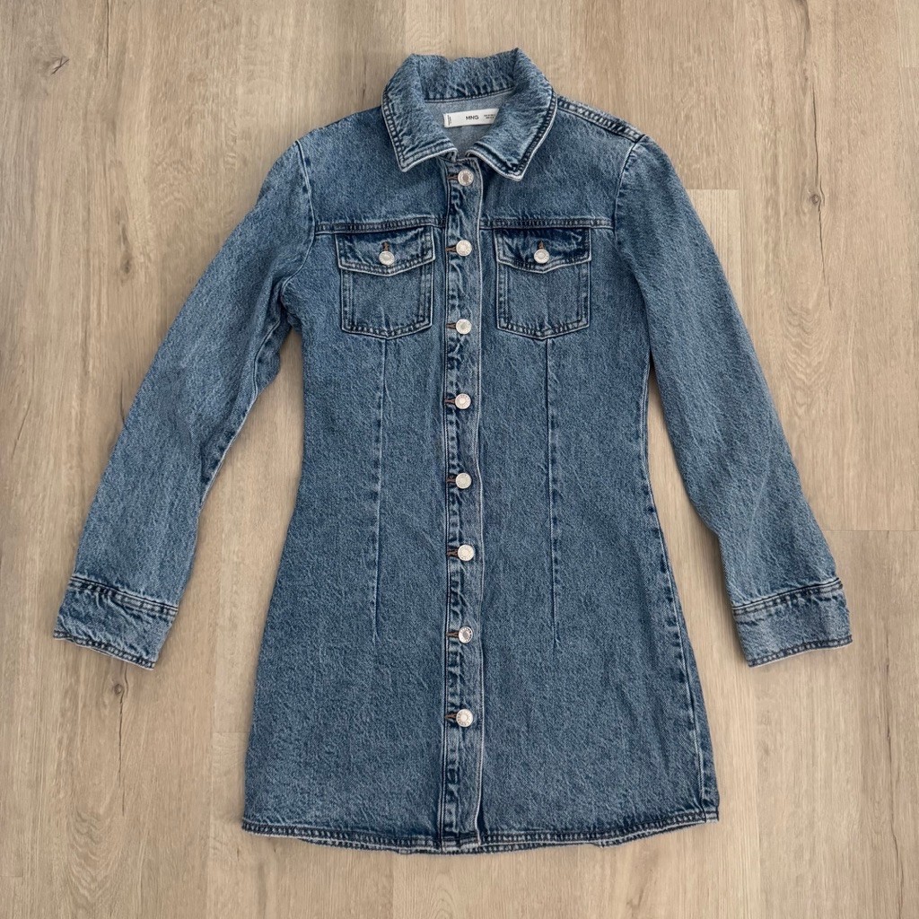 Mango Denim Dress Sizs XS