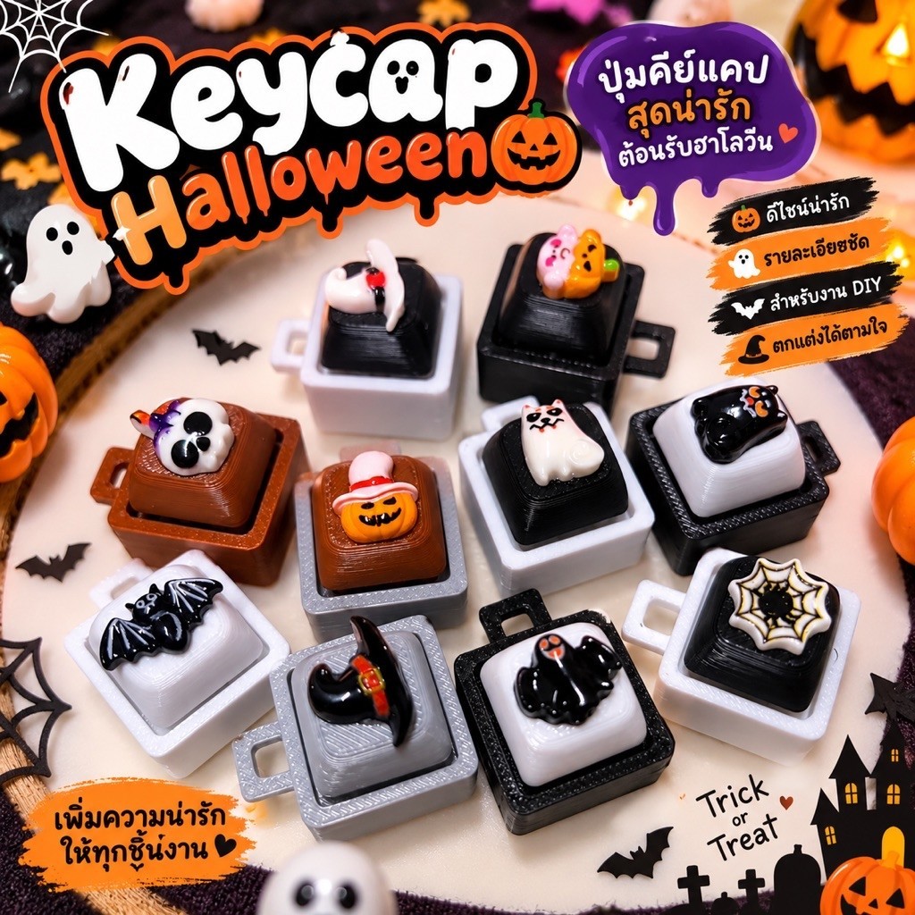 คีย์แคป Halloween 👻 กดสนุก ส่งไว⚡️