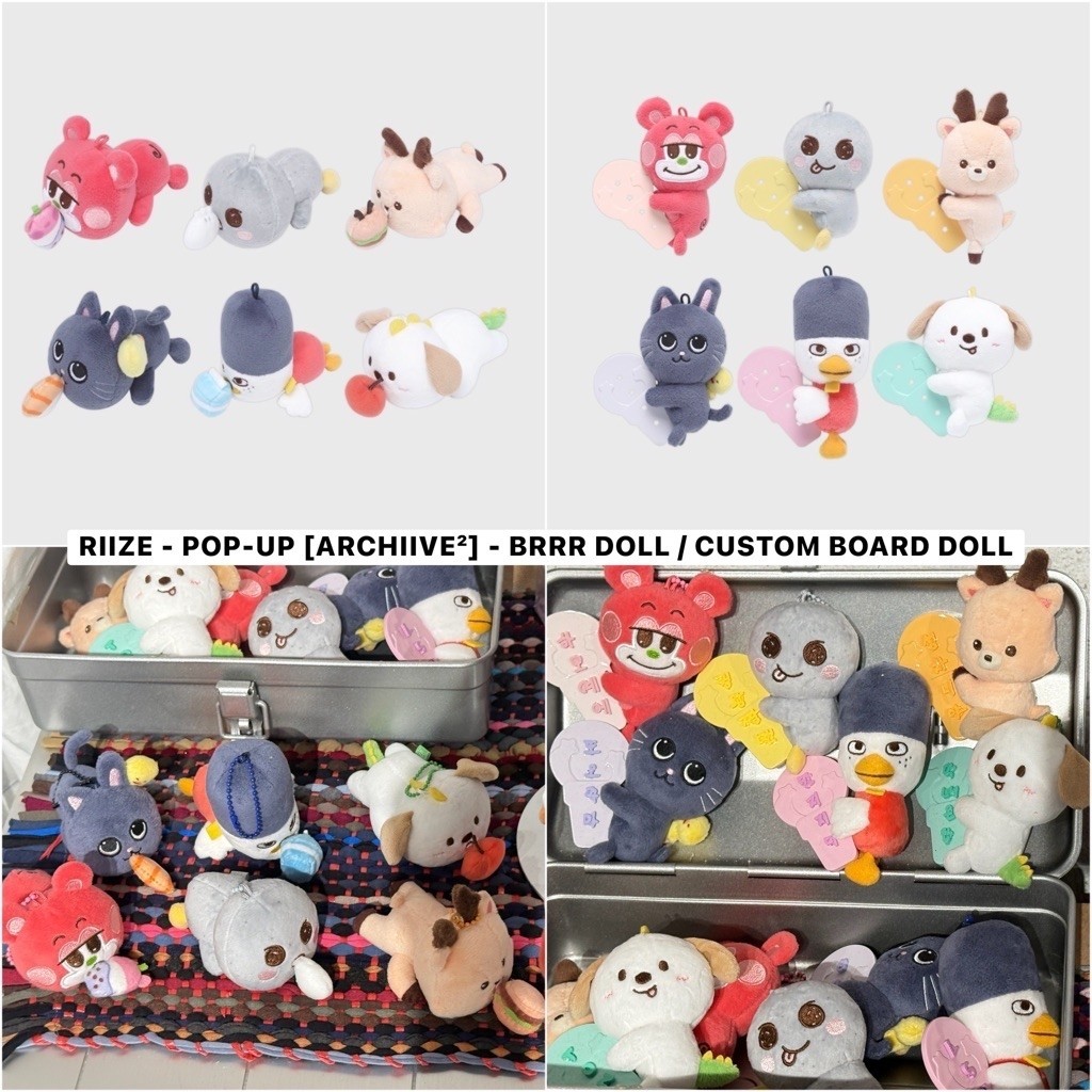 พร้อมส่ง ✨ RIIZE - POP-UP [ARCHIIVE²] BRRR DOLL / CUSTOM BOARD DOLL