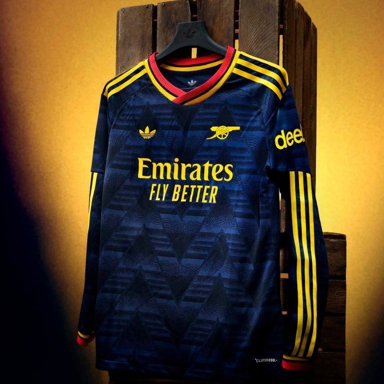 เสื้อบอลแท้ PLAYER แขนยาว ทีมอาร์เซนอล 🔵🟡🔴 ชุดเยือนปี 2026/27 เสื้ออาร์เซนอล Arsenal