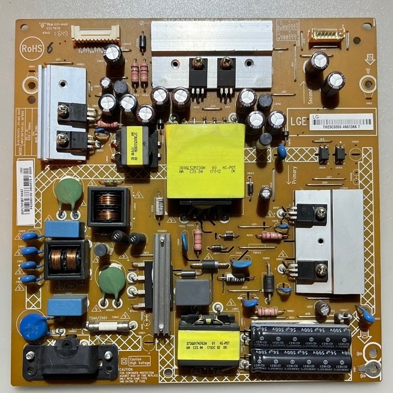 พาวเวอร์ซัพพลาย TV LG รุ่น 43LH500T พาร์ส 715G7574-P01-W03-0H2S แท้ถอด มือสอง