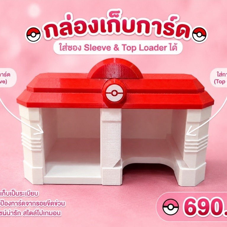 กล่องใส่ sleeve topload โปเกม่อน