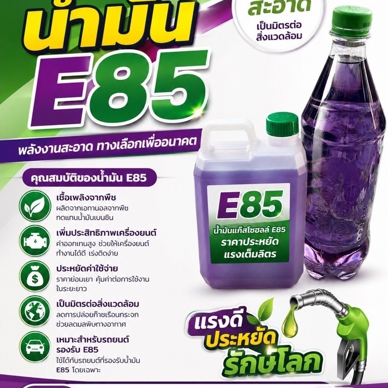 น้ำมันE85🍇แท้จากปั๊มแบ่งขาย