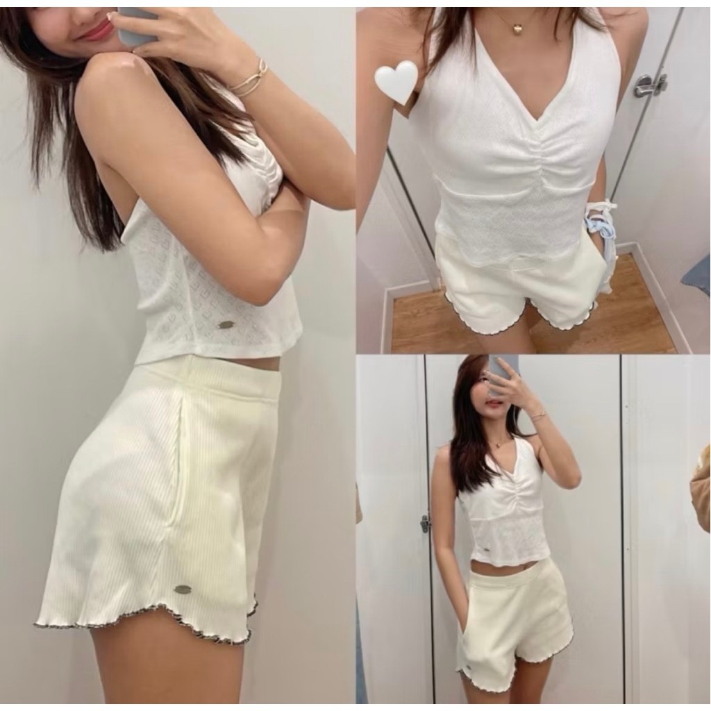 (used like new) Coolkids.Coolcute | Babe Halter Top White Sz.M