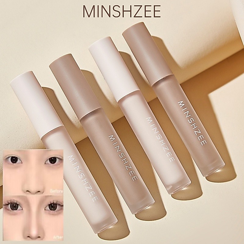 Minshzee Contouring Liquid Nose Shadow Liquid Highlight Matte Brightening Skin Tone แต ่ งหน ้ าติดทนนาน