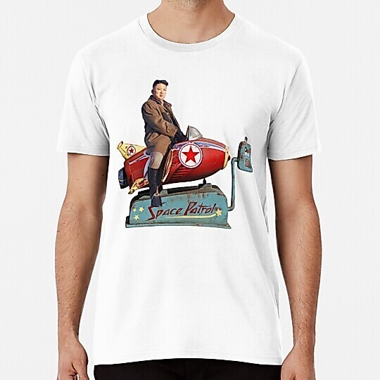 Kim Jong-Un Rocketman เสื้อผ้าผู้ชายขายร้อนใหม่ที่โดดเด่นเสื้อยืด O-neck