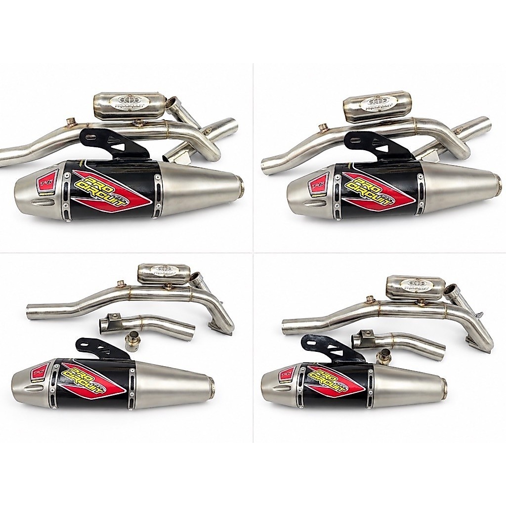 ท่อPro circuit CRF300L / 250 /klx230 /klx250 ท่อไอเสียทรงสปอร์ต พร้อมคอท่อสแตนเลส งานสวย เสียงแน่น