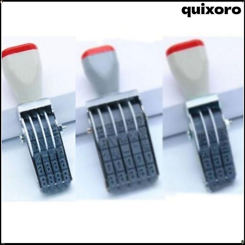 QUIXORO Number Stamp, เปลี่ยน 3 ,4 หรือ 5 หลัก Number Roller Stamps, Number Symbol Rolling ส่วนบุคคล
