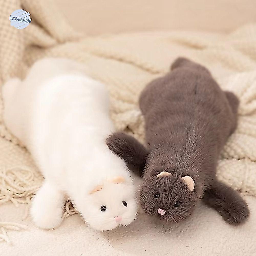 LUXELUNGE Ferret Plush ของเล่น, Huggable ตุ๊กตาเหมือนจริงลักษณะ Plush Ferret ตุ๊กตาของเล่น, สัตว์ Pl