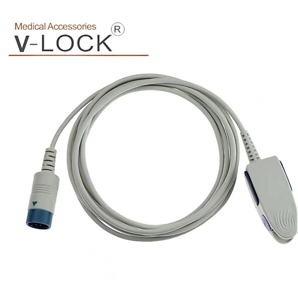 【QJ】 V-Lock 01138เซ็นเซอร์ Spo2ที่เข้ากันได้สำหรับ Monitor-18.5USD ผู้ป่วย K10ที่สร้างสรรค์