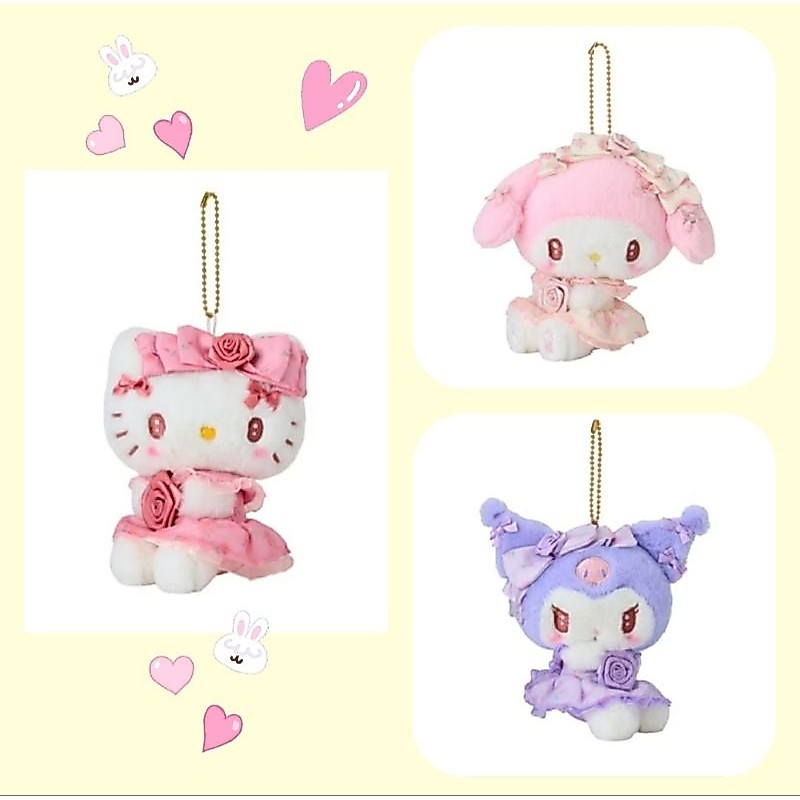 พวงกุญแจห้อยกระเป๋า Sanrio Rose