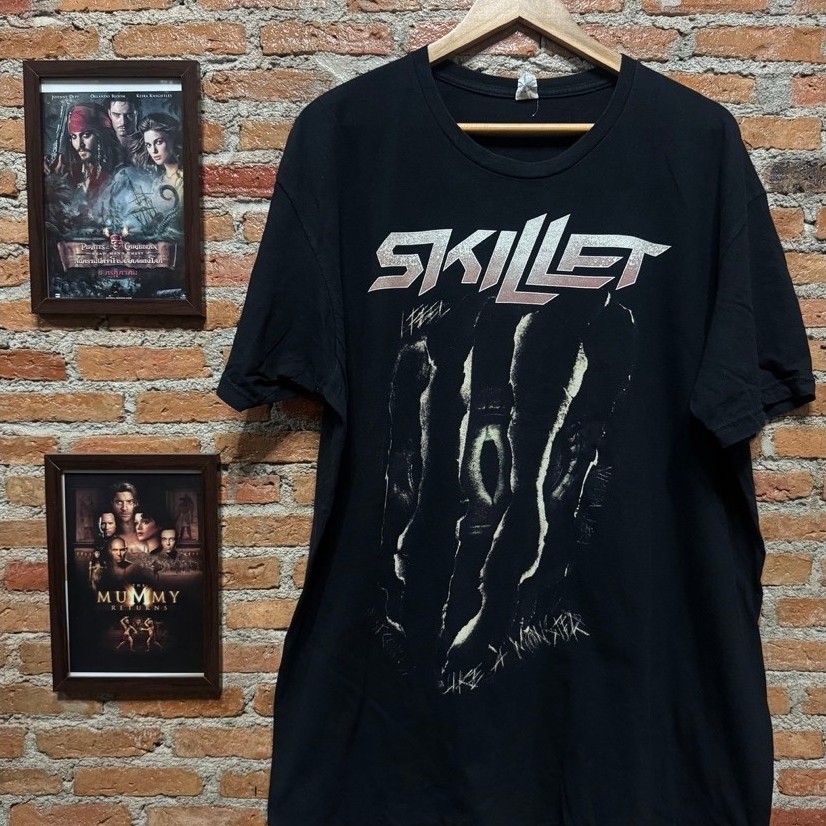 เสื้อยืดมือสอง ลายศิลปิน Skillet ขนาดไซส์XXL