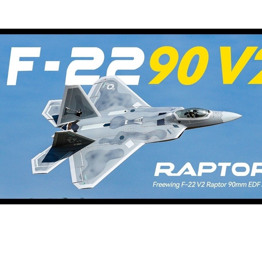 F22 Raptor 90mm V2 Freewing มือ2 สภาพสวยๆ
