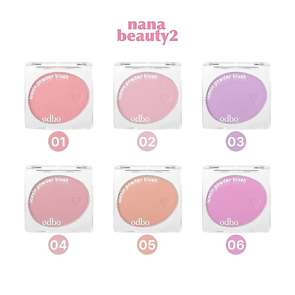 OD1325 ไอโคนิค พาวเดอร์ บลัช โอดีบีโอ ODBO Iconic Powder Blush