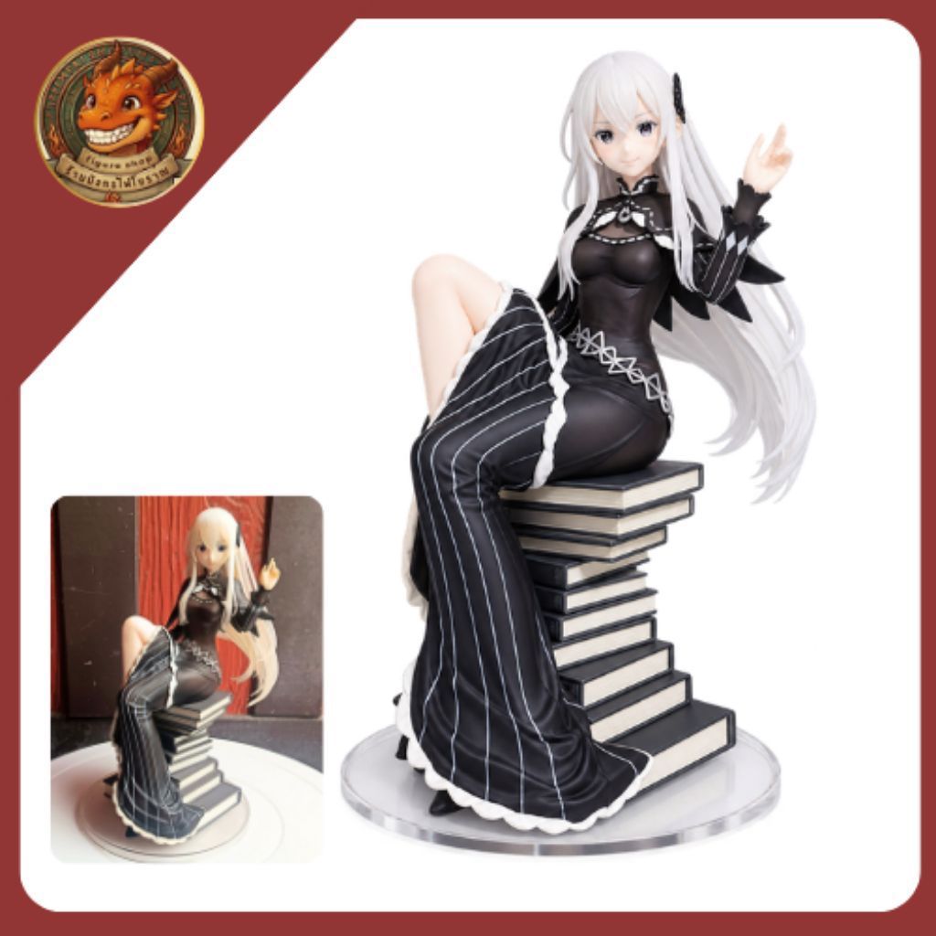 สภาพมือ 2 **หายาก**echidna figure rezero Ichiban Kuji Slumber Tea Party
