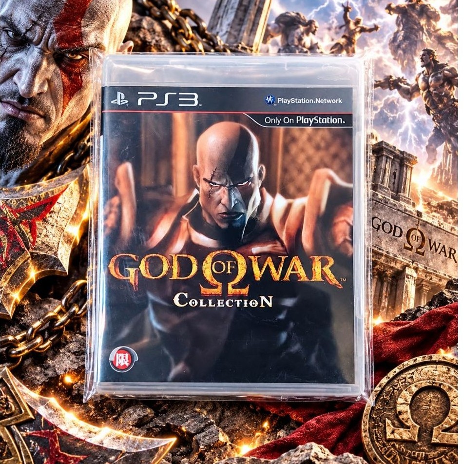 แผ่นเกม ps3 God of War Collection 
เป็นชุดรวม God of War I + God of War II มือสองสภาพดี มีคู่มือ เล่