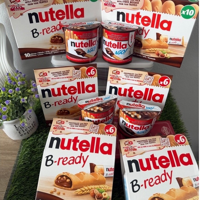 ขนมนูเทลล่า Nutella B-ready & Nutella &GO! 💕 ขนมเวเฟอร์กรอบสอดไส้นูเทลล่าเข้มข้น หอมเฮเซลนัท