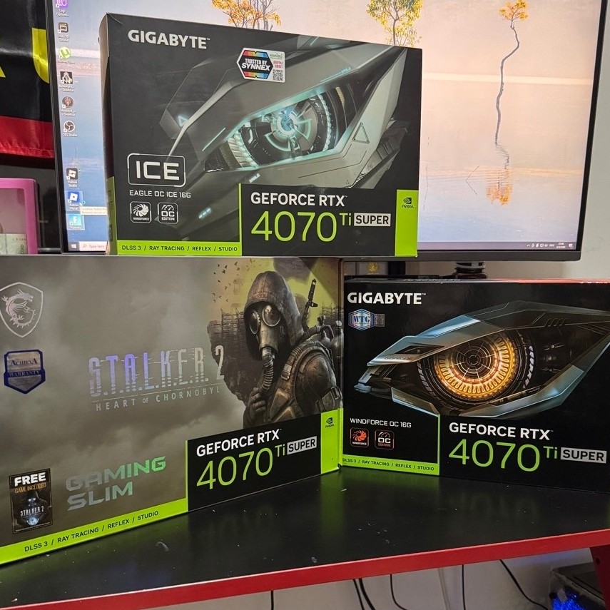 กล่องการ์ดจอ กล่องเปล่า RTX4070Ti SUPER