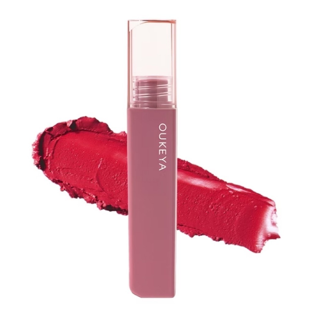OUKEYA  ลิปสติก เนื้อแมตต์กํามะหยี่ สีสันชัดเจน