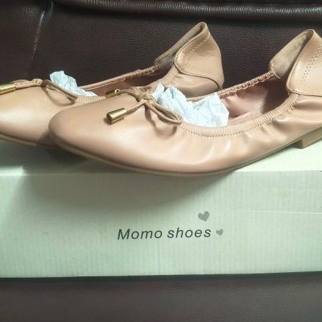 รองเท้าMomoshoesส้นแบน หนังนิ่ม