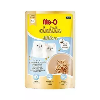 [ยกโหล 12 ซอง] Me-O Delite อาหารแมวเปียก มีโอ ดีไลท์ ขนาด 70 กรัม(g)