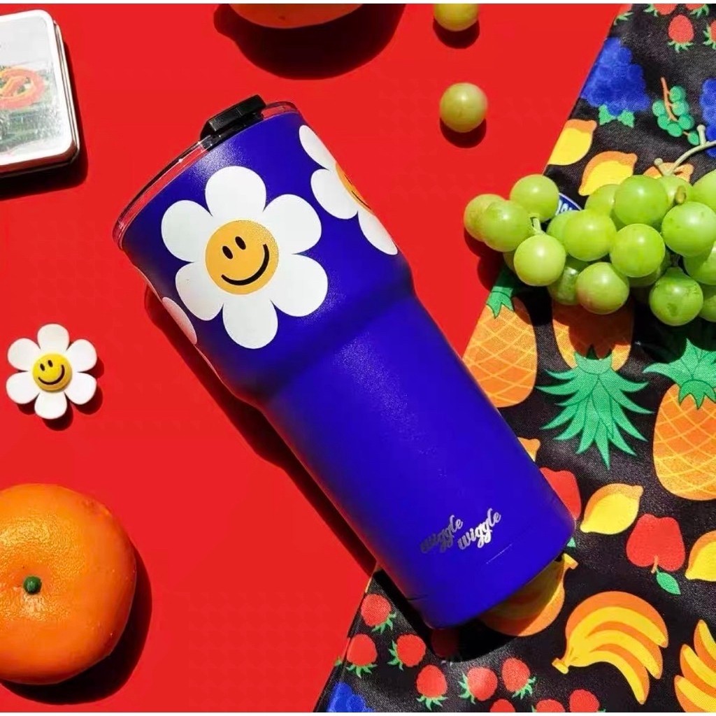 [สินค้าพร้อมส่ง] Wiggle Wiggle Big Size Tumbler แก้วเก็บความเย็นสแตนเลส💙🌼