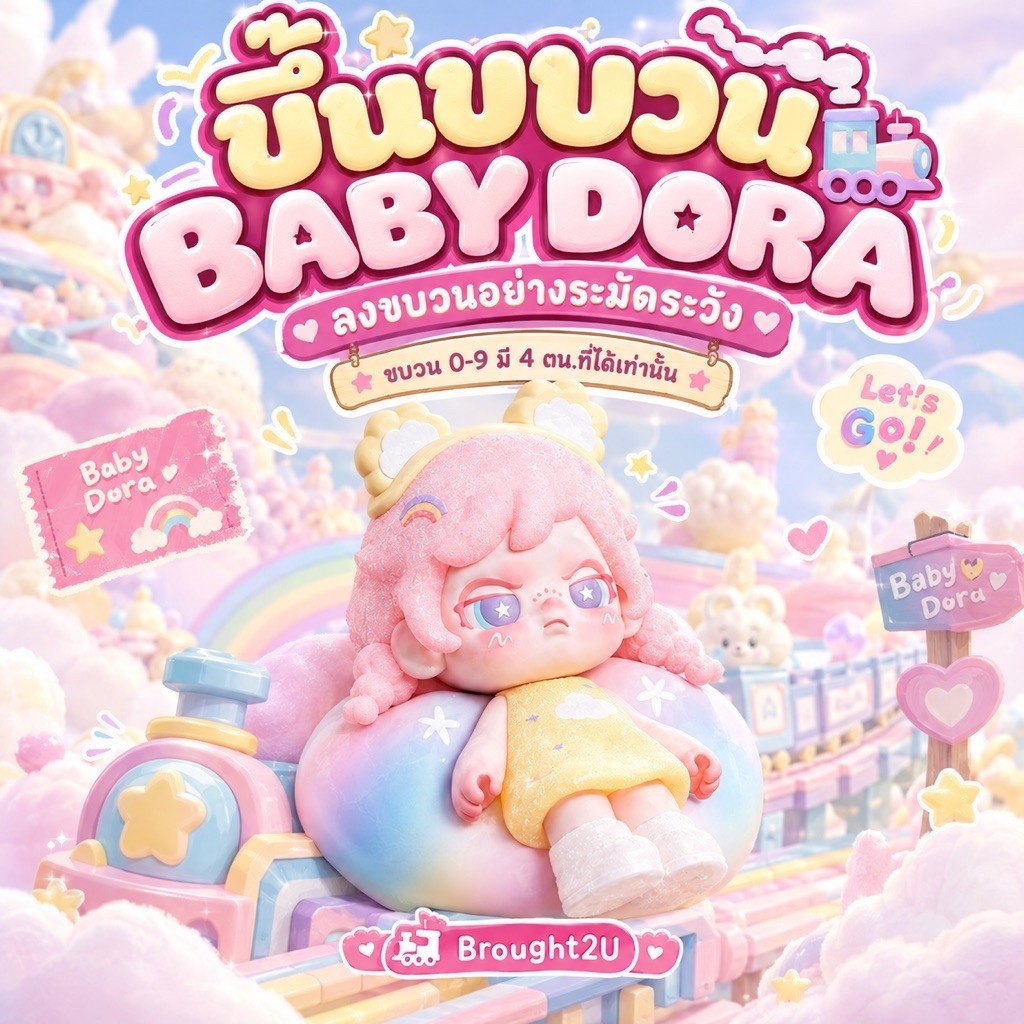 [อ่านก่อนลงทุกครั้ง🚂⚠️] มง 3 ตำ Baby Dora Tiny Bread Bite Series Mini Figure