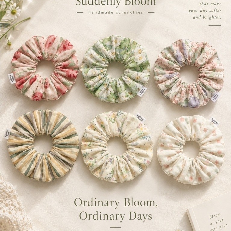 Suddenly Bloom 🌷Ordinary Bloom, Ordinary Days 🌷ยางมัดผม Scrunchie