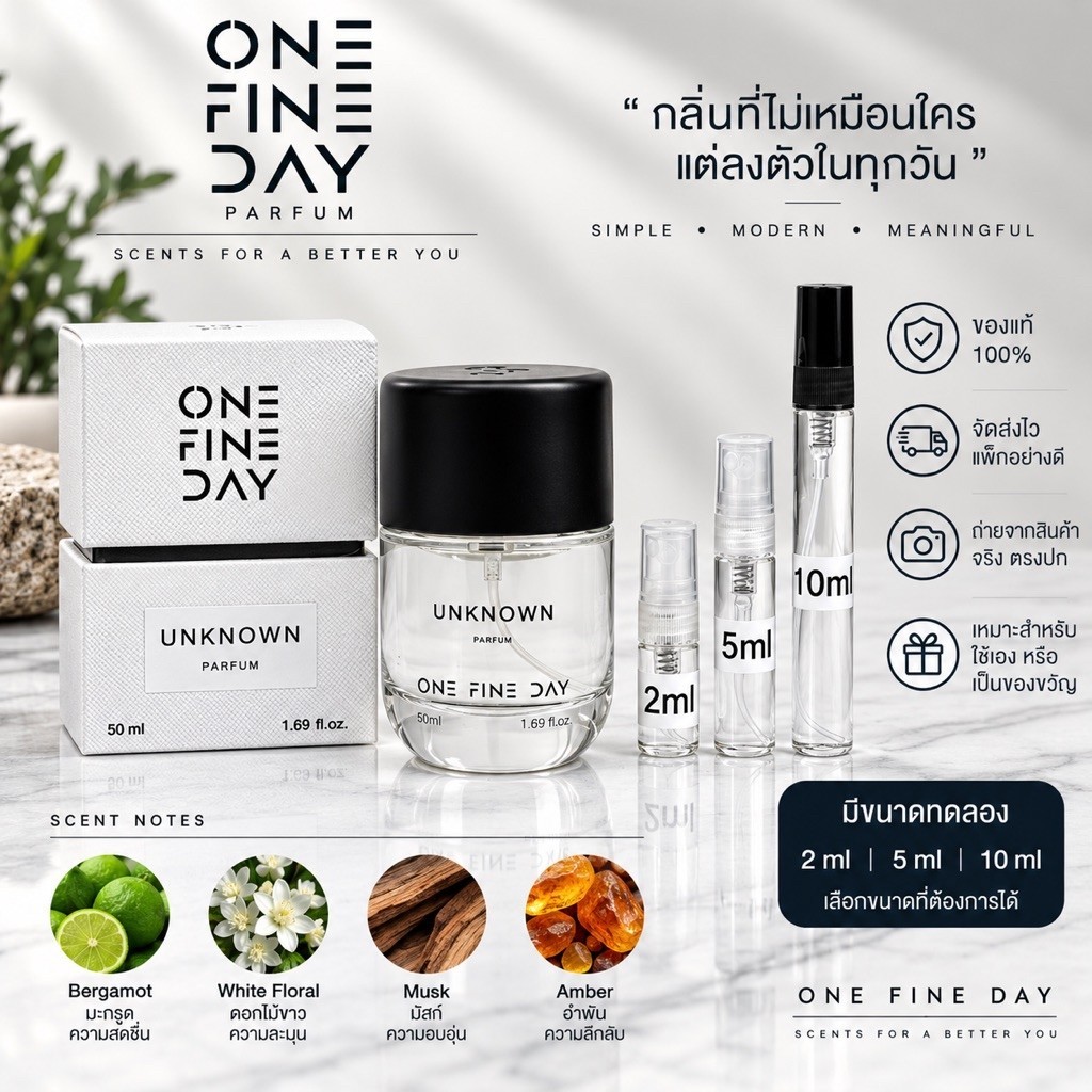 น้ำหอมแบ่งขาย ONEFINEDAY UNKNOWN