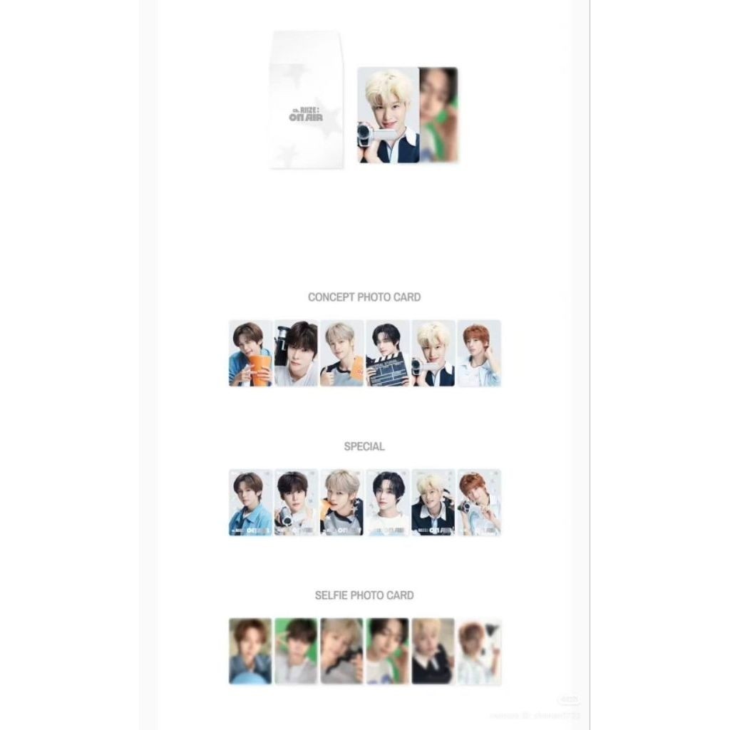 [พร้อมส่ง 13/9] TRADING CARD RIIZE 3RD ANNIVERSARY FANMEETING OFFICIAL MERCHANDISE