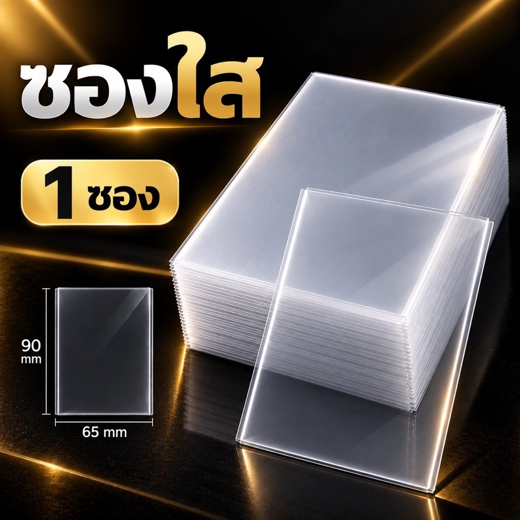 ซองใสจำนวน 1 ซอง (รบกวนอ่านก่อนสั่งนะคะ)