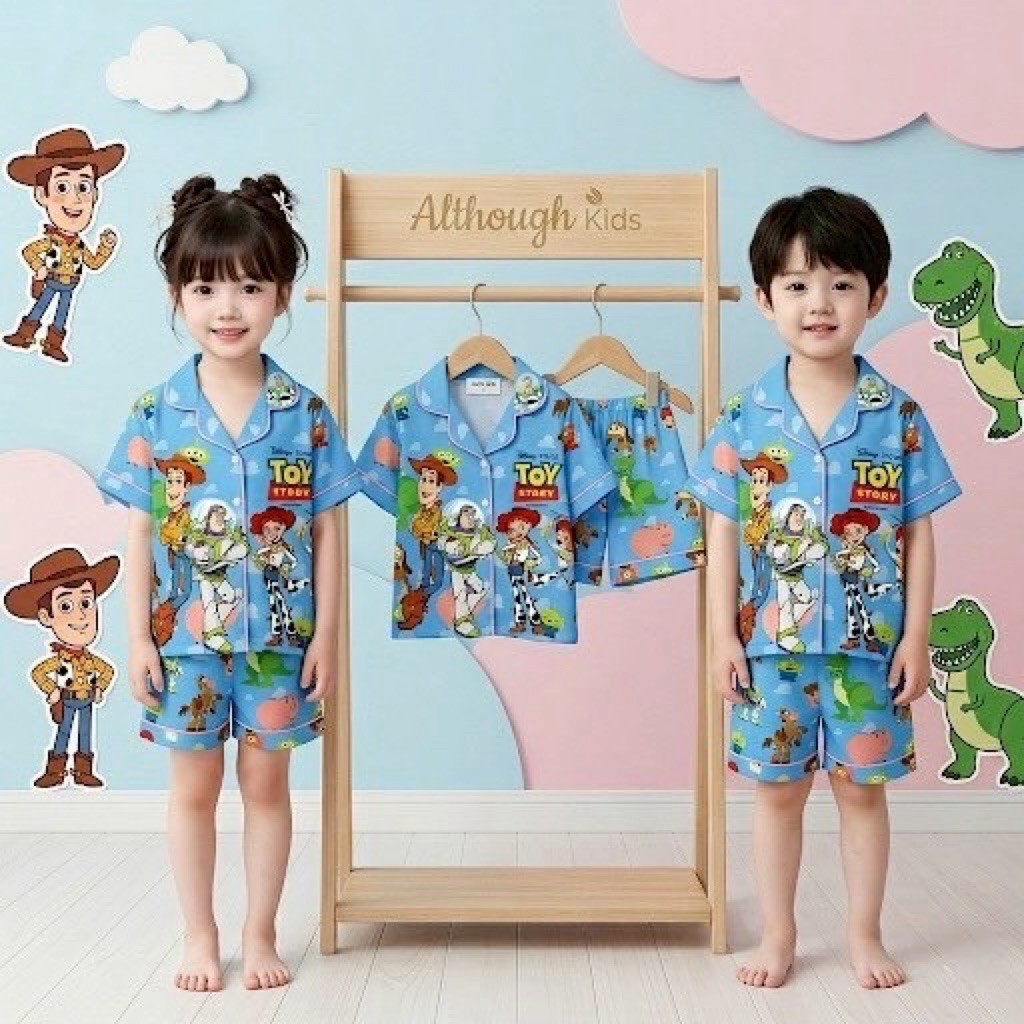 ชุดนอนเด็ก ลูกชาย ลูกสาว ลายน่ารัก ผ้าดี ใส่สบาย [พร้อมส่ง]