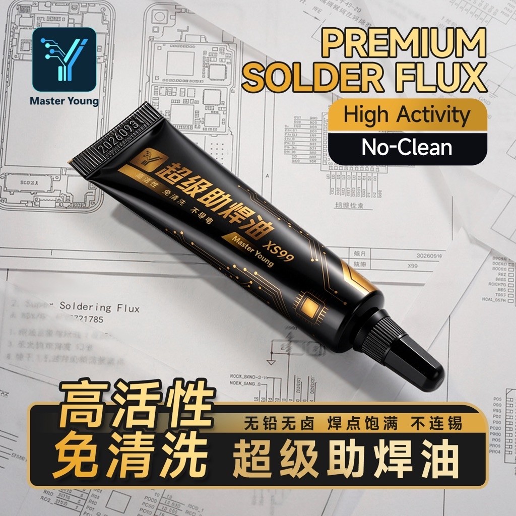 M.Y Master Young Premium solder flux 15ML น้ำมันบัดกรีแบบไม่ต้องทำความสะอาดสำหรับซ่อมโทรศัพท์มือถือ