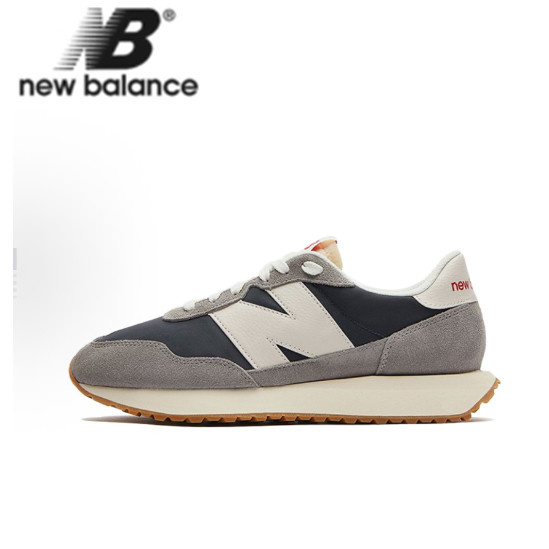 【ของแท้ 100%】New Balance NB 237 low cut gray blue