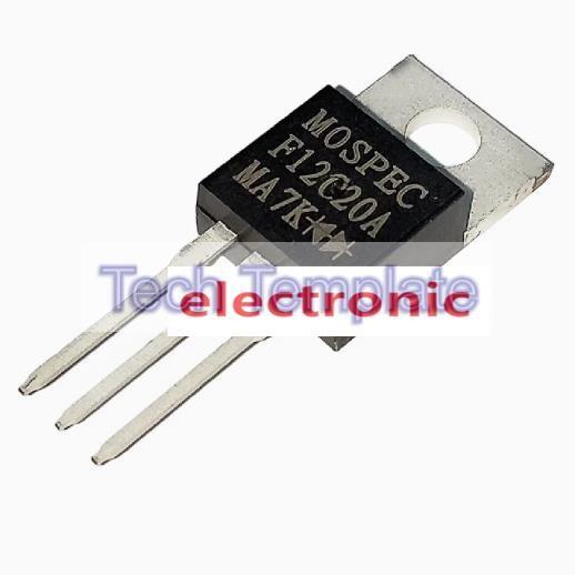 F12c20c F12C20A ไดโอดการกู้คืนอย่างรวดเร็ว MOSPEC In-Line 12A 200V