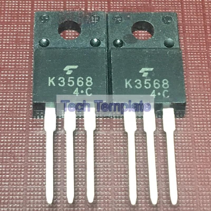 ((1 ชิ้น) ชิ้นส่วนอิเล็กทรอนิกส์ K3568 2SK3568 คลังสินค้าพร้อม TO-220F 500V 12A MOS Field Effect Tub