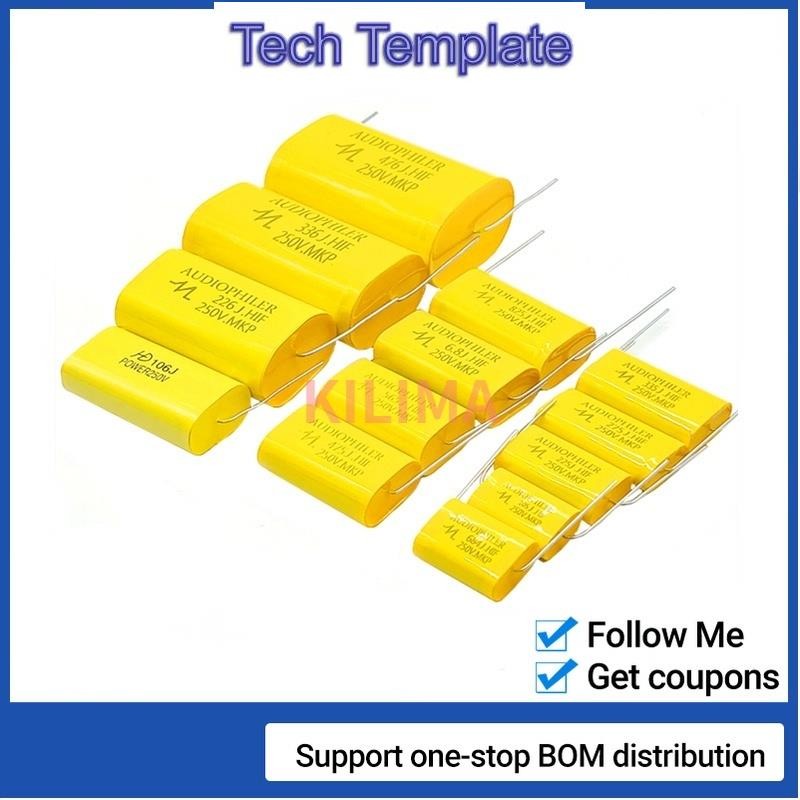 ตัวเก็บประจุลําโพงทวีตเตอร์ ความถี่ 0.68UF 1.5UF 2.2UF 5.6UF 12UF 15UF 22UF 33UF 47UF 250V 250V 5 ชิ