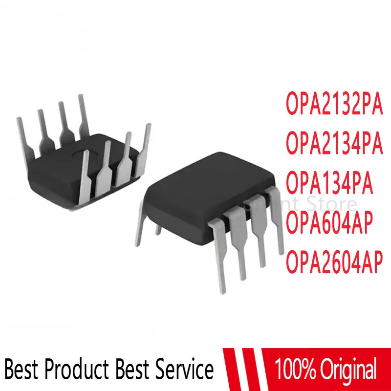 5 ชิ้น PA2132 OPA2134 DIP-8 OPA134PA OPA604AP OPA604 OPA2604AP OPA2604 OPA627BP OPA627 DIP8