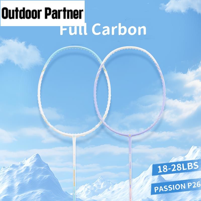 ไม้แบดมินตัน Full Carbon PASSION P26 18-28LBS 4U สําหรับผู้เริ่มต้นความบันเทิงกลางแจ้งรอบด้าน