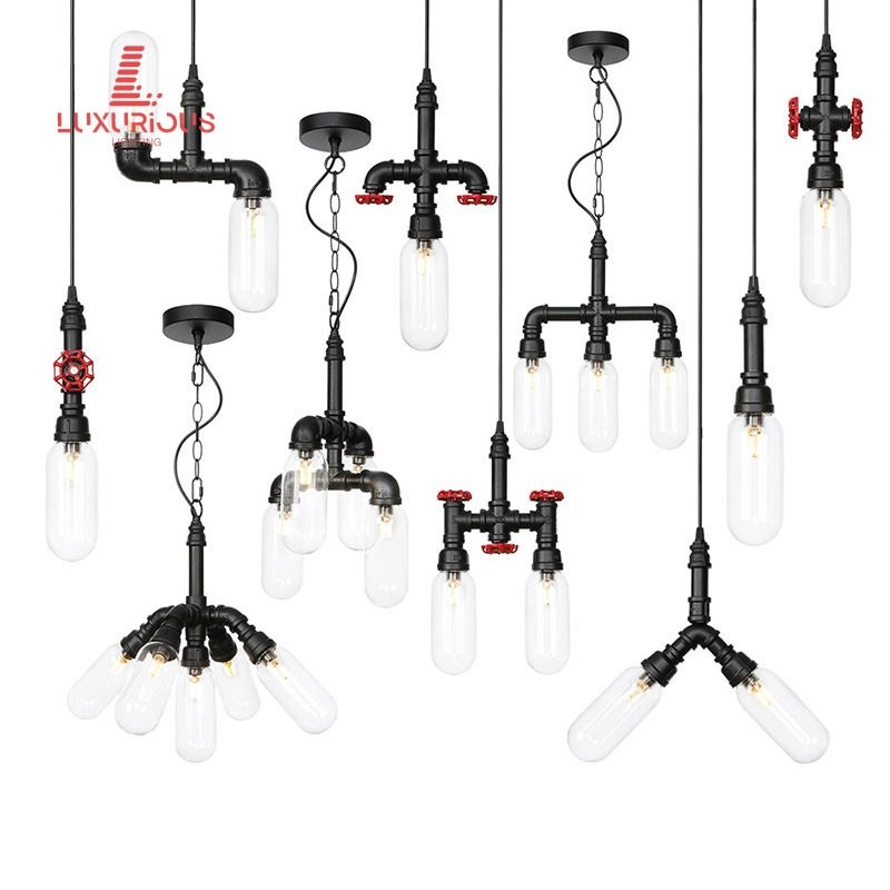 Exclusively for American Country Art Minimalist Restaurant Bar Cafe Industrial Retro Water Pipe Pend