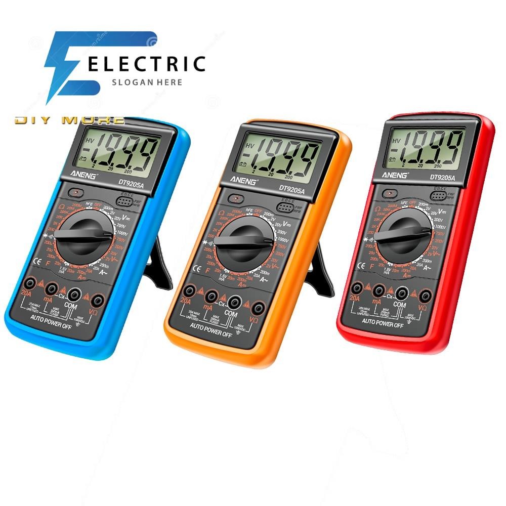 Diymore DT9205A มัลติมิเตอร์ดิจิทัล LCD มัลติฟังก์ชั่น ความแม่นยําสูง